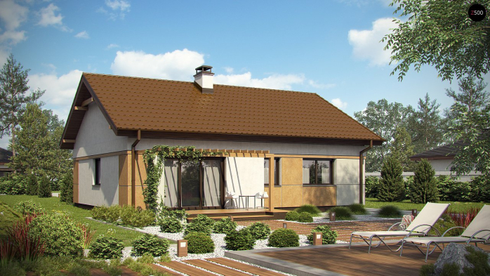 Проект дома U253 - 2 Одноэтажные дома в Киеве