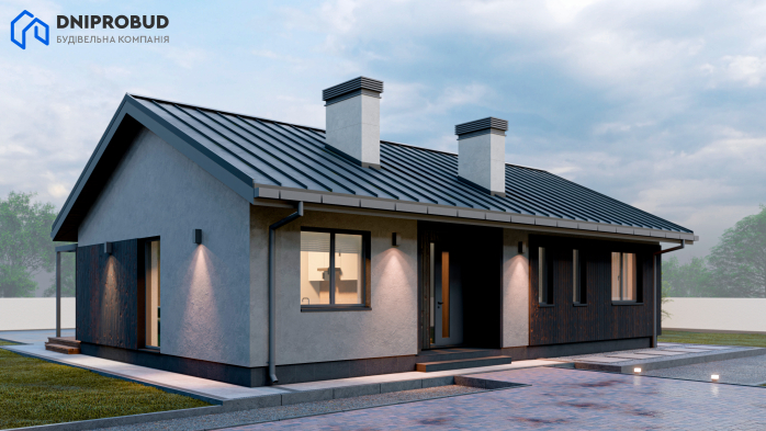 Проєкт будинку DB 53 - Одноповерхові дома у Києві