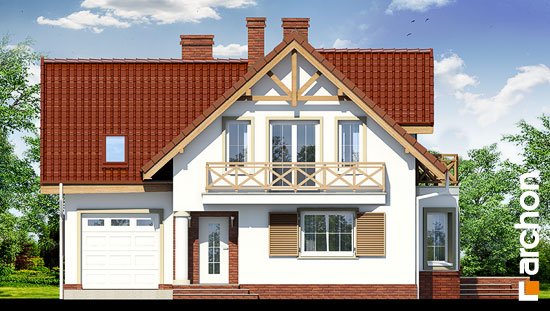 Проект дома Дом в скальниках вер.2 - 3 С мансардным этажом дома в Киеве