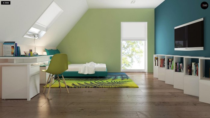 Проект дома U92 - 14 С мансардным этажом дома в Киеве