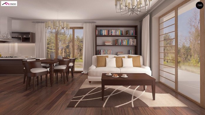 Проект дома U244 - 3 С мансардным этажом дома в Киеве