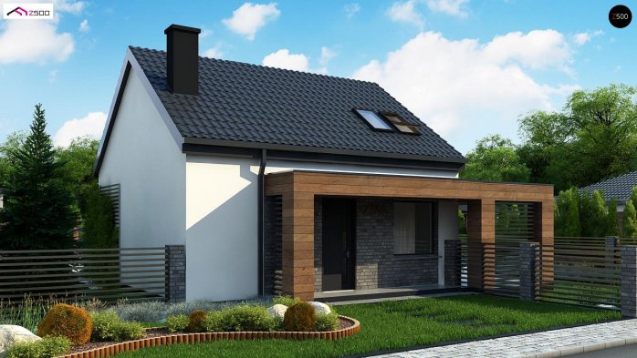 Проект дома U385 - 3 С мансардным этажом дома в Киеве