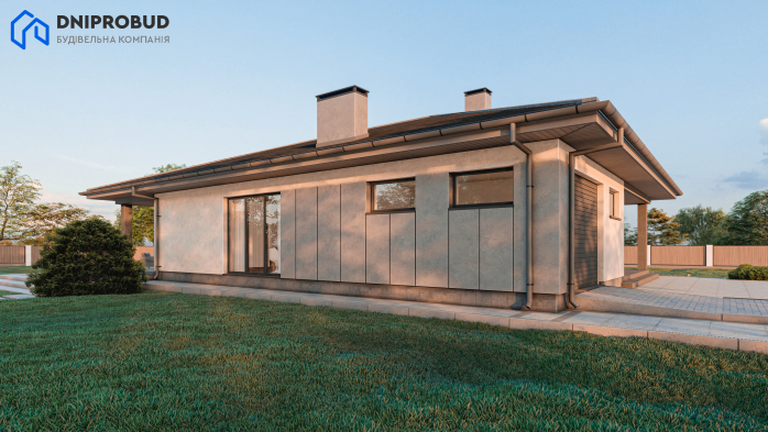 Проект дома DB 44 - 7 Одноэтажные дома в Киеве