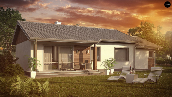 Проект дома U7 L GL - 3 Одноэтажные дома в Киеве