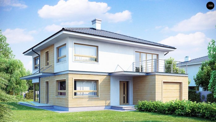 Проект дома Ux7 - 1 Двухэтажные дома в Киеве