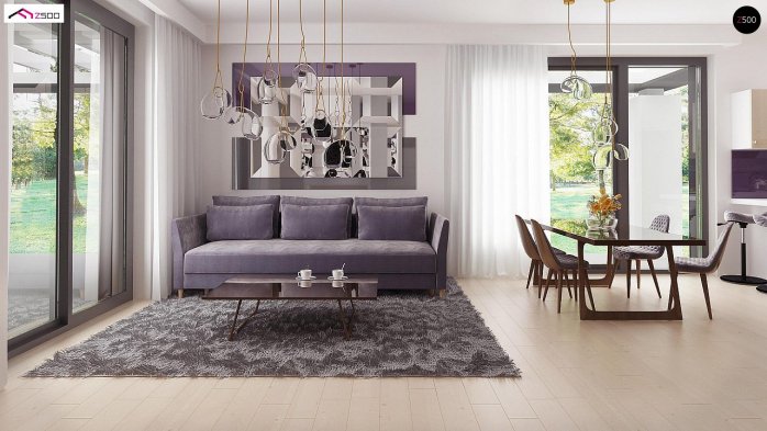 Проект дома Ux138 - 7 Одноэтажные дома в Киеве