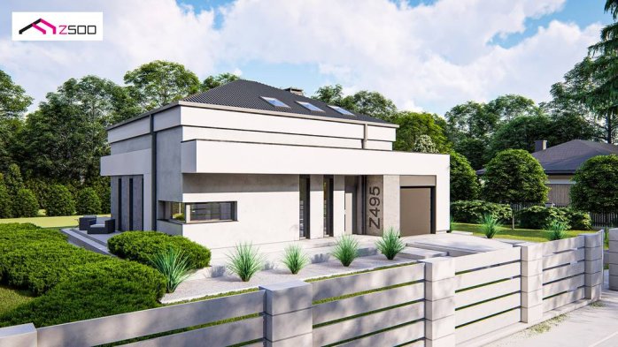 Проект дома U495 - 1 С мансардным этажом дома в Киеве