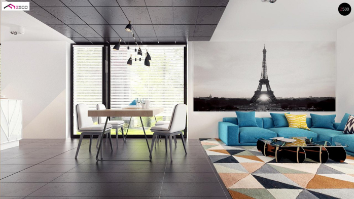 Проект дома U306 - 8 С мансардным этажом дома в Киеве