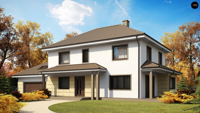 Проект дома Ux16 - 1 Двухэтажные дома в Киеве