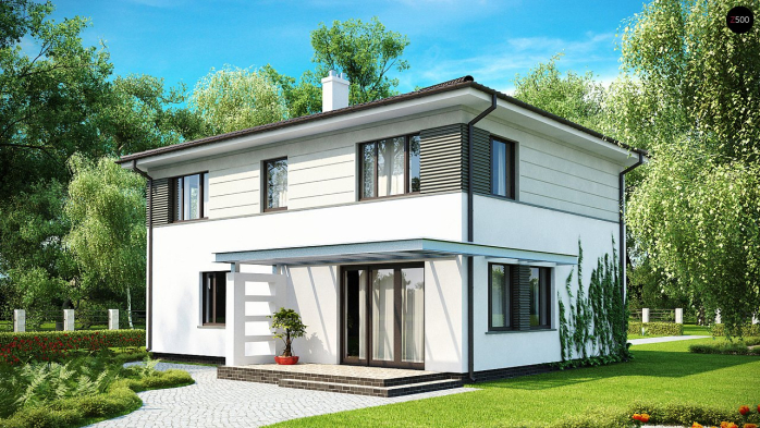 Проєкт будинку Ux26 - Двоповерхові дома у Києві