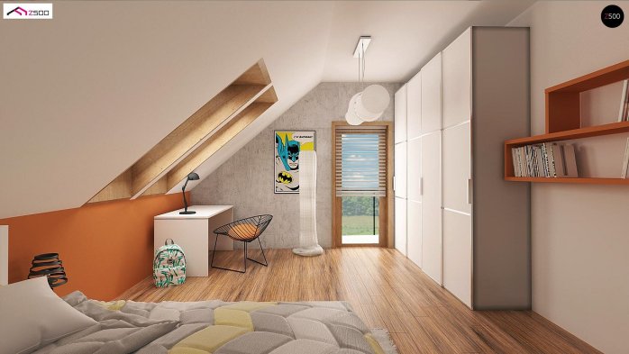 Проект дома U178 - 9 С мансардным этажом дома в Киеве