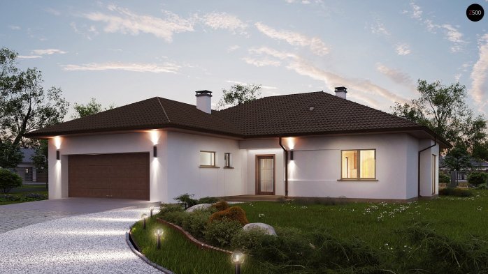 Проект дома U311 - 4 Одноэтажные дома в Киеве