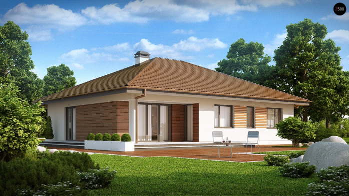 Проект дома U203 - 1 Одноэтажные дома в Киеве