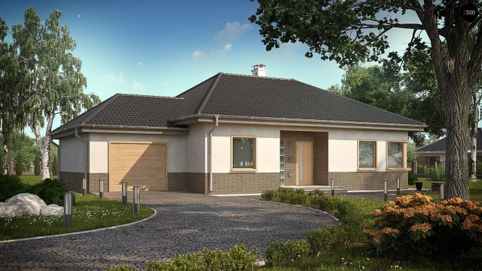 Проект дома U24 GL - 1 Одноэтажные дома в Киеве