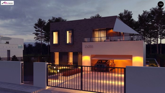 Проєкт будинку Ux255 - Двоповерхові дома у Києві