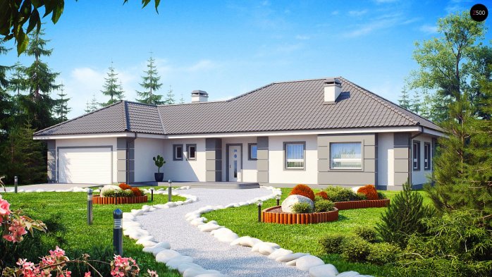 Проект дома U21 - 1 Одноэтажные дома в Киеве