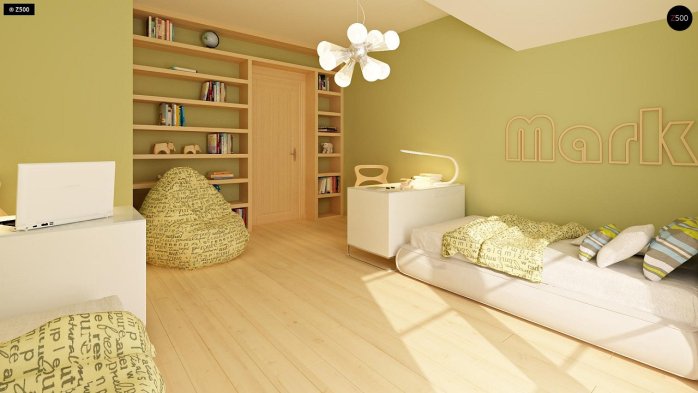 Проект дома U18 k - 17 С мансардным этажом дома в Киеве