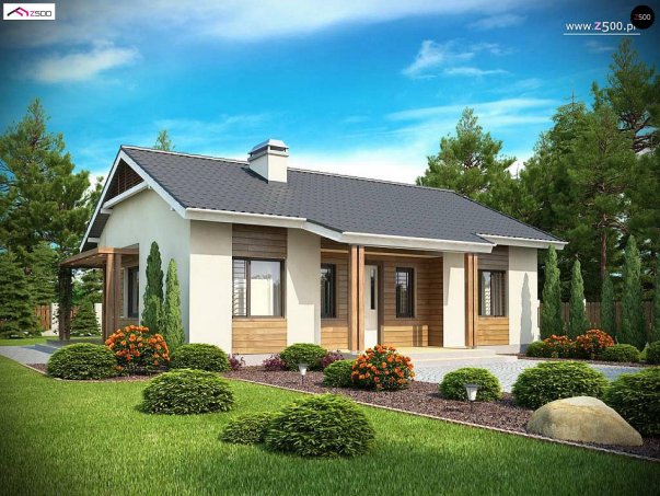 Проект дома U136 minus - 3 Одноэтажные дома в Киеве