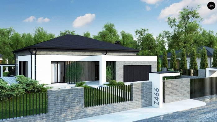 Проект дома U466 - 2 Одноэтажные дома в Киеве