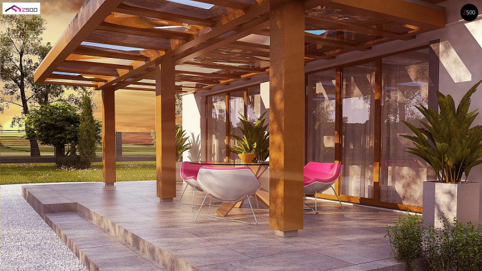 Проект дома U328 - 6 Одноэтажные дома в Киеве