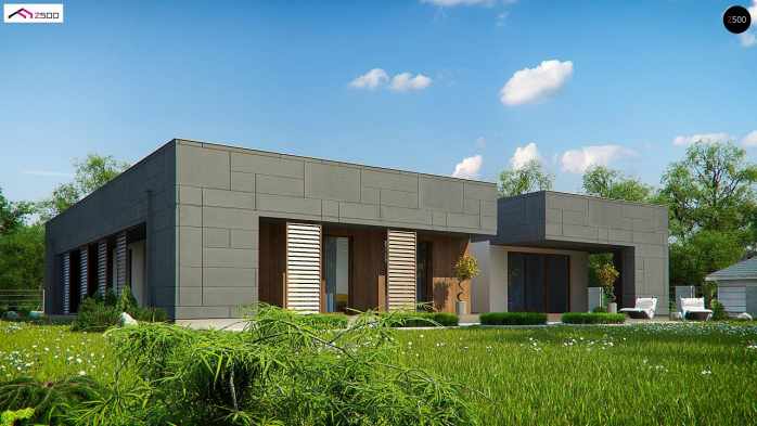 Проект дома Ux118 - 3 Одноэтажные дома в Киеве