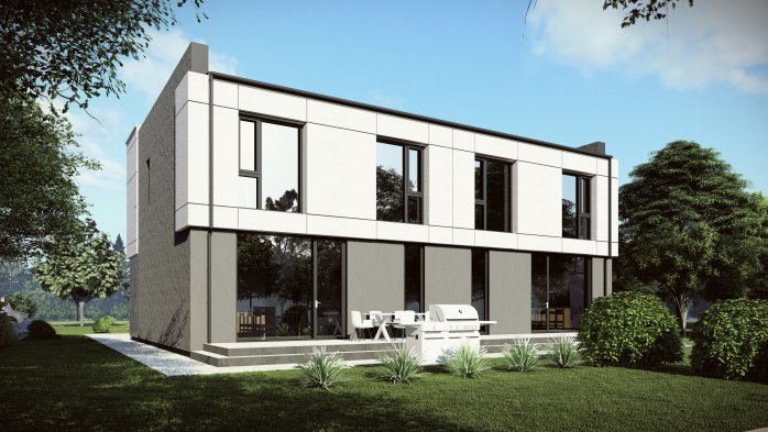 Проект дома DBT 656 - 4 Двухэтажные дома в Киеве