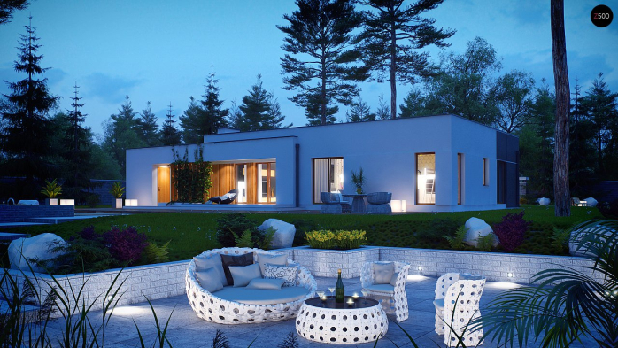 Проект дома Ux102 - 10 Одноэтажные дома в Киеве