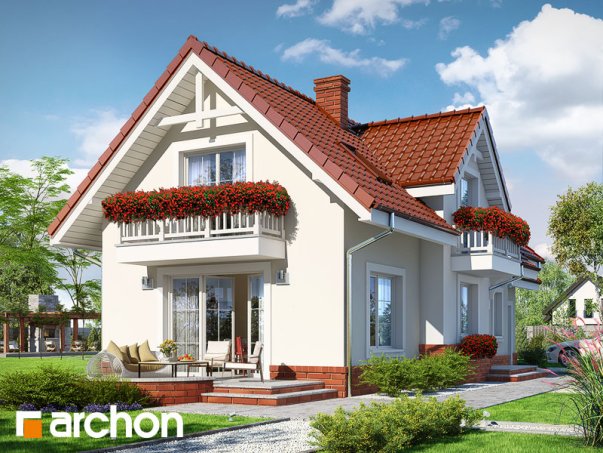 Проект дома Дом в люпине вер.2 - 2 С мансардным этажом дома в Киеве