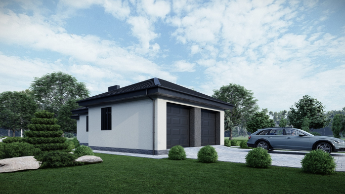Проект дома DBT 582 - 3 Одноэтажные дома в Киеве