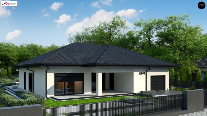 Проект дома U441 - 3 Одноэтажные дома в Киеве