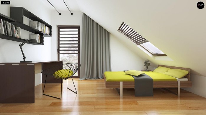 Проект дома U101 D GL - 17 С мансардным этажом дома в Киеве