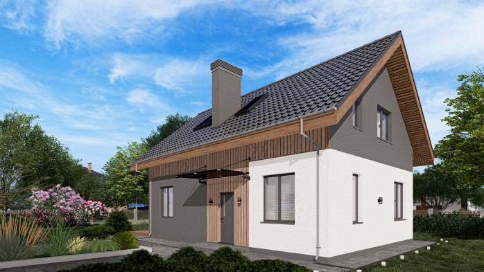 Проект дома Db 16 - 5 С мансардным этажом дома в Киеве