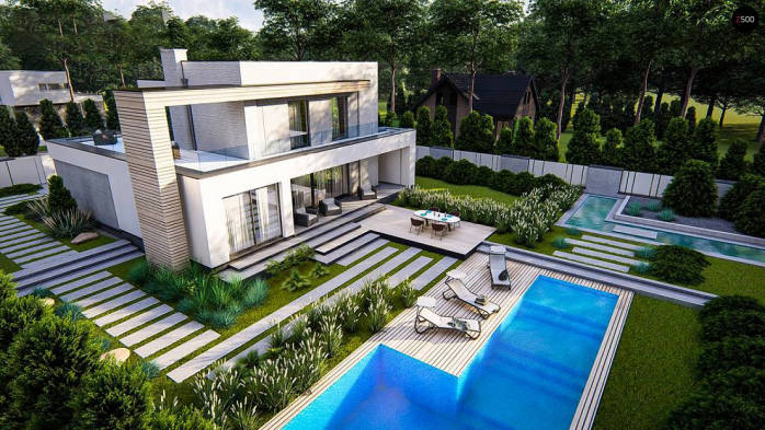 Проект дома Ux31 - 6 Двухэтажные дома в Киеве