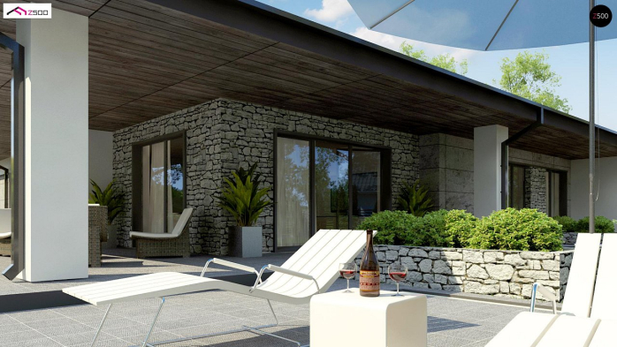 Проект дома U279 - 5 Одноэтажные дома в Киеве