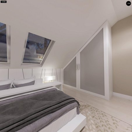 Проект дома U102 GP - 11 С мансардным этажом дома в Киеве