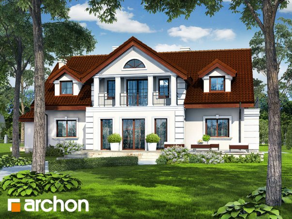 Проект дома Дом под клёном (П) - 2 С мансардным этажом дома в Киеве