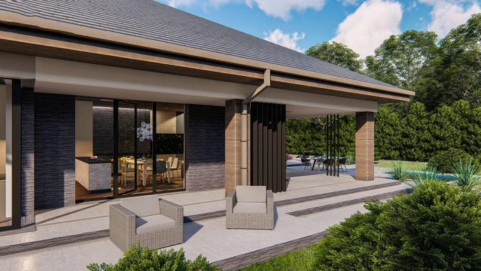 Проект дома U411 - 6 Одноэтажные дома в Киеве