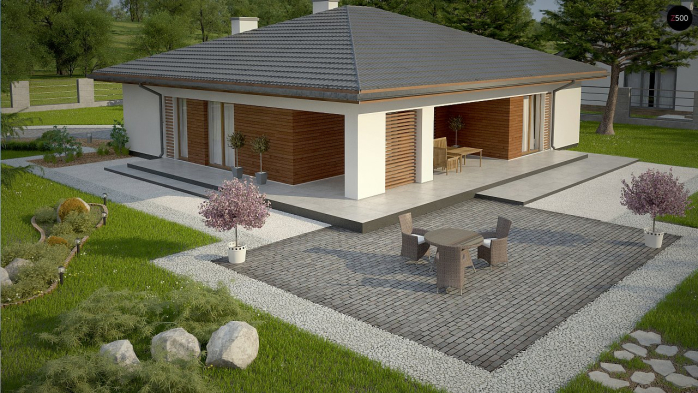 Проект дома U321 - 10 Одноэтажные дома в Киеве