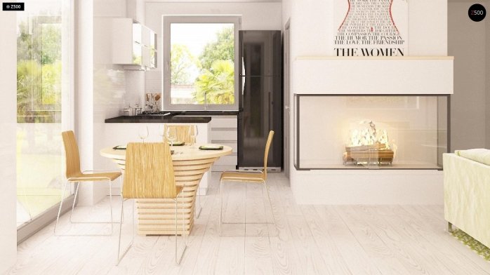 Проєкт будинку U126 - З мансардним поверхом дома у Києві