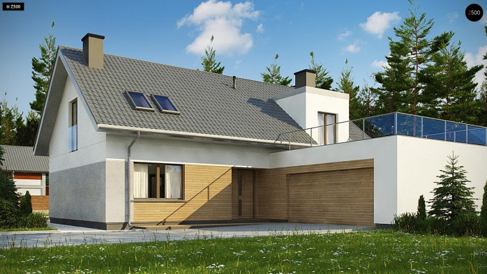 Проект дома U358 - 2 С мансардным этажом дома в Киеве