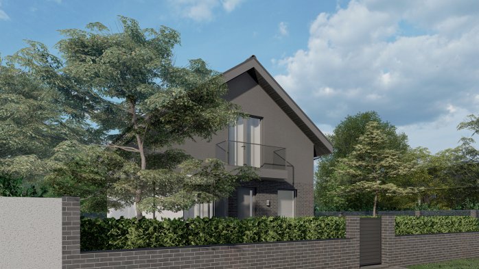 Проєкт будинку Db 15 - З мансардним поверхом дома у Києві