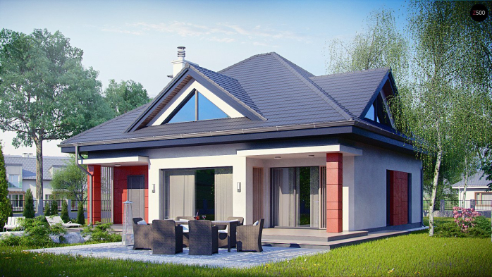 Проект дома U278 - 2 С мансардным этажом дома в Киеве