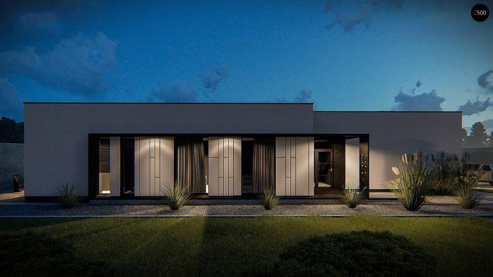 Проект дома Ux88 - 2 Одноэтажные дома в Киеве