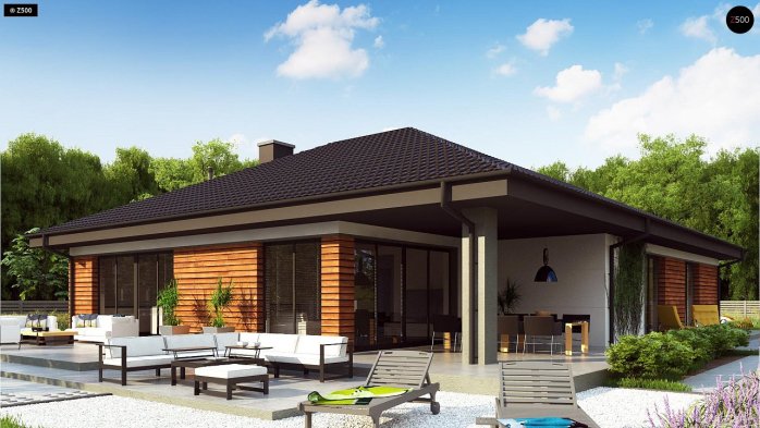 Проект дома U317 - 2 Одноэтажные дома в Киеве