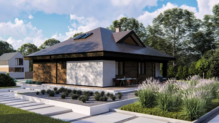 Проект дома Uu230 - 3 С мансардным этажом дома в Киеве