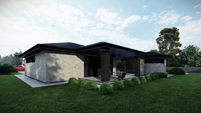 Проект дома DBT 563 - 2 Одноэтажные дома в Киеве