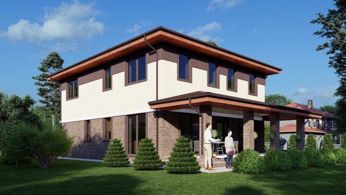 Проект дома DBT 520 - 4 Двухэтажные дома в Киеве