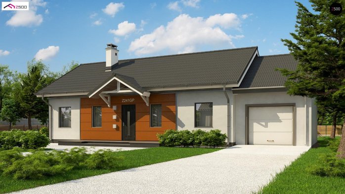 Проект дома U241 GP HB - 2 Одноэтажные дома в Киеве