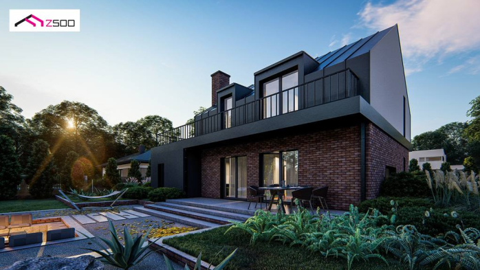 Проект дома U496 - 8 С мансардным этажом дома в Киеве