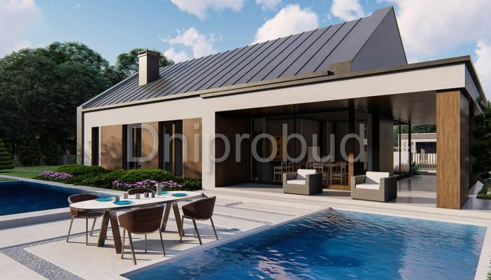 Одноэтажный коттедж в с. Чайки